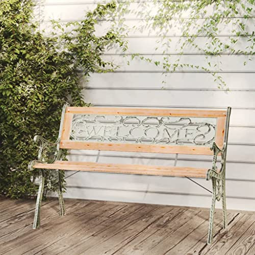 Garten Pflanzenständer Blumenständer Pflanzen Bank, Gartenbank 122 cm Massivholz Tanne Deko Blumenbank witterungsbeständig für Terrasse Balkon Braun