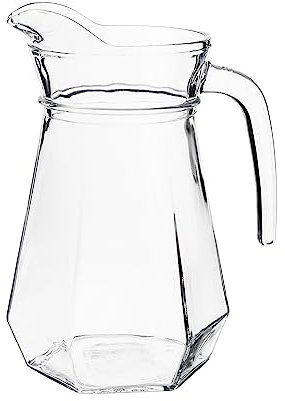 Galicja Pichet à eau Ozzy - Pichet à eau en verre - Pichet en verre - Water Jug Glass - Réservoir d'eau en verre - Pitcher Verre - Théière en verre - Théière en verre 1,2 L