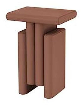 Kaffee-Endtisch Kleiner quadratischer Couchtisch, Beistelltisch, Nachttisch-Beistelltisch for Wohnzimmer, Schlafzimmer, kleine Räume, moderne Heimdekoration, Nachttisch, Akzenttisch, komplett montiert