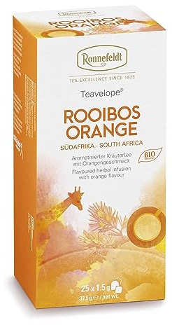 Ronnefeldt Teavelope 'Rooibos Orange' - Kräutertee, 25 Teebeutel, 37,5 g, Menge:2 Stück