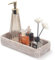 Bandeja Ratán de Baño Cestas Almacenaje Organizador para Toallas de Mano, Decorativas (Blanca 26 x 12.5 x 4.5cm)