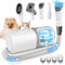 binROC Kit per la toelettatura del cane, aspirapolvere per la toelettatura degli animali domestici al 99% con tagliacapelli, spazzola per la toelettatura degli animali domestici, strumento di pulizia
