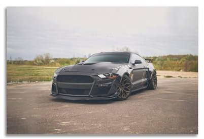 ZSZWHJ Rennwagen-Poster für Mustang Shelby GT 500 mit Jungentraum Auto-Poster, dekorative Malerei, Leinwand, Wandposter und Kunstdruck, moderne Familienschlafzimmer-Dekoration, Poster, 40 x 60 cm