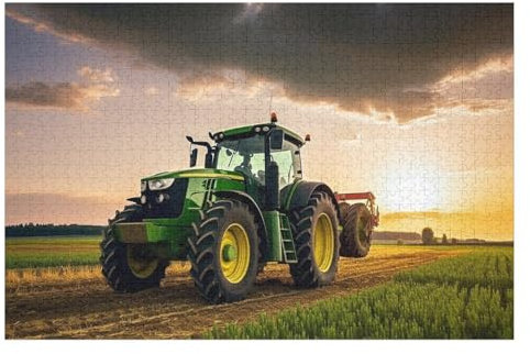 Puzzle Für Erwachsene, 1000 Teile, Traktor, Holzpuzzle, Holzpuzzle, Geburtstagsgeschenke, Puzzle, Wanddekoration (75×50cm)