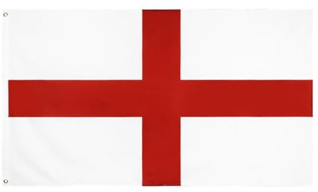 Kexpery 90 x 150 cm, Flagge St. George-Kreuz, Polyester, rotes Kreuz, Großbritannien, England, Flagge, hochwertig, farbecht, Parade/Festiva, 90 x 150 cm