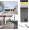 Brise-Vue pour Balcon 90 x 395 cm Opaque, Résistant Aux Intempéries, Brise Vue Balcon Exterieur avec Cordons et Attaches de Câble, pour Jardin/Terrasse/Grillage, Gris Foncé