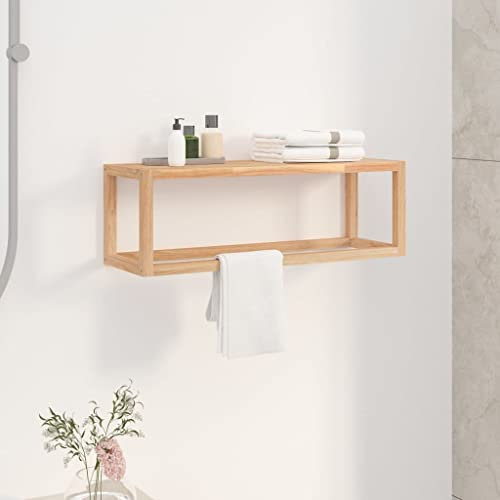 Accessoires de salle de bain, porte-serviettes et supportsPorte-serviettes en bois massif Noyer 60 x 20 x 20 cm
