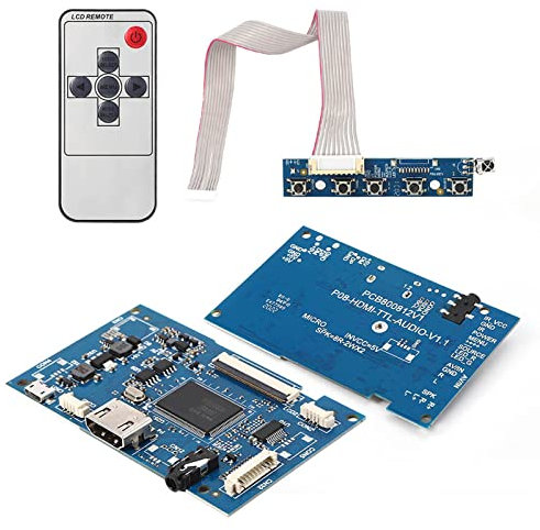 HDMI-Controller-Board-Kit, LCD-Treibermodul für universellen 50-poligen 7-Zoll-Bildschirm 1024 x 600 für industrielle Bildschirme, industrielle Tablets, Fahrrekorder, Cash Reg