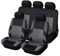 DECAIK Auto Sitzbezüge Set für Jeep Patriot Commander Wrangler Jk Renegade Grand Cherokee Ilimitado, Allwetter Autositzbezug für 5 Sitzer, Atmungsaktiver Autositzschutz, Sitzschoner Vorne und Hinten