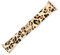 Bracelet en Cuir véritable léopard guépard pour Apple Watch 38 mm Bracelet iwatch-Beige