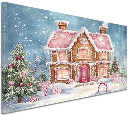 Christmas Paint by Numbers Palace Paint by Numbers Kits, Hobbies for Adults Women Children Beginners Easy DIY for Kids 6-12 Colored Canvas Oil Painting Adult Crafts Kit, Gift Wall Decor 70x90cm y-1234