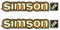 Set: 4x Klebefolie Tank Retro SIMSON + IFA
