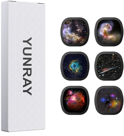 YUNRAY Realistic Discs, 6 Piece Ultra Clear 5K Projection Slides for Home Planetarium, Ultra HD Slides for Galaxy Projector Pro, Projector Not Included (Nebula 2)