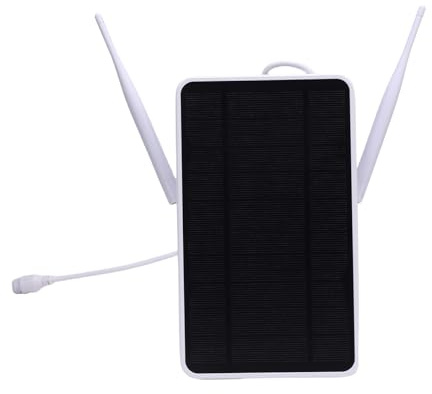 Jiawu 6W Solar Powered 4G LTE Modem Router, Outdoor Solar Powered WiFi Extender with SIM Card Slot, IP66, Long Endurance 24/7, 12000MAh Batteries (EU Version)