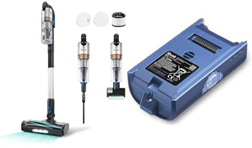 LEVOIT Aspirateur Balai sans Fil, Anti-emmêlement, Filtration HEPA +Batterie de Rechange pour aspirateur sans Fil, Bleu