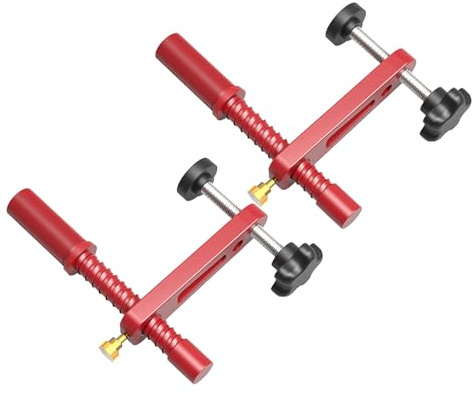 Eujgoov 2 Stück Bankklemmen, Verstellbare MFT-Klemmen aus Aluminiumlegierung mit 19 Mm Stange für die Holzbearbeitung