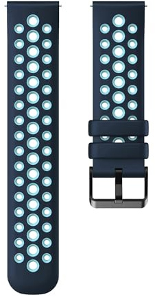 NMASDUYPU Atmungsaktives Armband, kompatibel mit der Uhr GT6 (46 mm), Sportarmband, geeignet for die Uhren GT5 und GT4 (46 mm), zweifarbiges Armband(Lake-Blue,GT5 GT4 GT3 46mm)