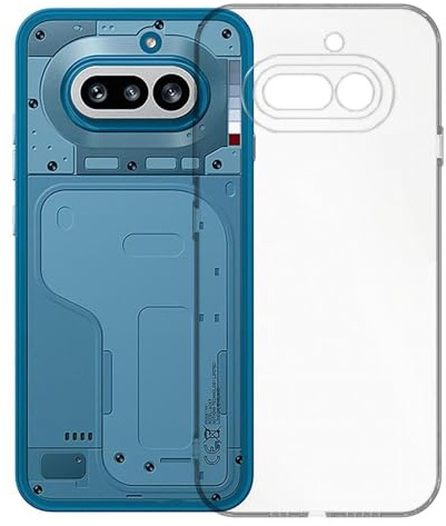 Wigento Transparente Silikon Hülle für Nothing Phone 4a, stoßfest, Kamera Schutz, Kratzfest, präzise Aussparungen, Flexible Handyhülle (Transparent)