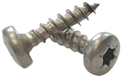 Panhead Schrauben Edelstahl 5x25 mm - 100 St. Vollgewinde Holzschrauben Torx A2