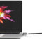 Maclocks Adattatore per slot di sicurezza Ledge per Macbook Pro con Touch Bar - cavo con lucchetto con chiave - argento