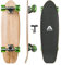 Apollo Mini-Longboard | Midi Cruiser als Komplett-Board, 70cm (30x8) | wendiges Kick Tail Mini Longboard aus Holz im Vintage Skateboard-Style | Longboard Erwachsene mit High Speed ABEC 9 Kugellagern