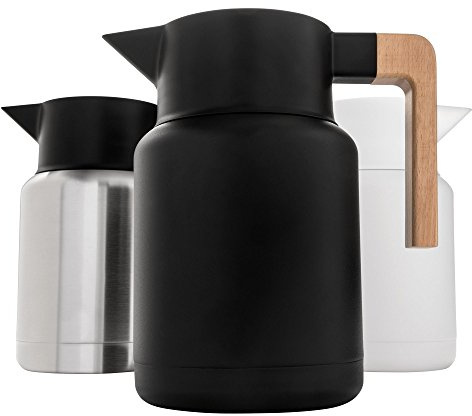 Thermo-Kaffeekaraffe, 1,5 l, isolierter Edelstahl mit Tee-Ei