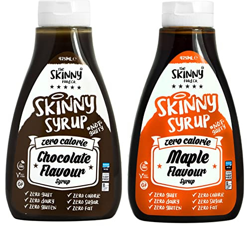 The Skinny Food Co. Syrup Twin Pack Chocolate & Maple Syrup