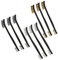 9Pcs Mini-Drahtbürsten-Set Edelstahl Messing Drahtbürste Mini Drahtbürste Messingbürste Kratzbürsten Set Drahtbürste Nylon zum Reinigen von Schweißschlacken, Rost