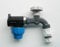 Farm & Field Hardware MDPE Compression Wall Plate Elbow (25mm) with Polypropylene Bib Tap & 1/2 Snap-On Hose Fittings