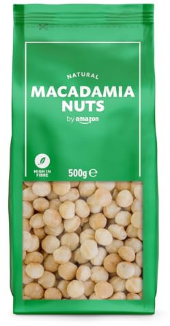 by Amazon Nueces de macadamia, Sin Sal, 500 g (Paquete de 1)