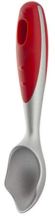 Moha Gelati Eisportionierer, Aluminium, grau/rot, Länge 19 cm Breite 3 cm