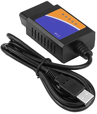 câble Diagnostic Voiture Qiilu Câble de Diagnostic de Voiture, Scanner d'interface de câble de Diagnostic du connecteur USB V1.5 2 pour pour