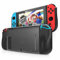Schutzhülle kompatibel mit Nintendo Switch, TPU hochwertige, starke Schutzkonsolenhülle, Transparent/Schwarz