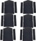 6 Schwammfilter Set Ersatz für Miele 9688381+6057930 9688380 T8000 T8801 T8626 T8627 T8926 T8927 T8966 T8967 T8969 T9747 T9767 WP Eco Comfort Kondensattrockner mit Wärmepumpe