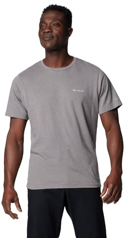 Columbia Men's Thistletown Hills Short Sleeve, Short Sleeve T-Shirt, City Grey Heather, XX-Large