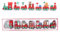 Weihnachten Zug Dekoration Mini Weihnachtszug aus Holz Hölzerne Wohnwagen Weihnachtszug Miniatur Rot Zug Weihnachtsbaum Ornamente für Weihnachtsdekoration Party Tisch Dekoration Kinder Geschenk