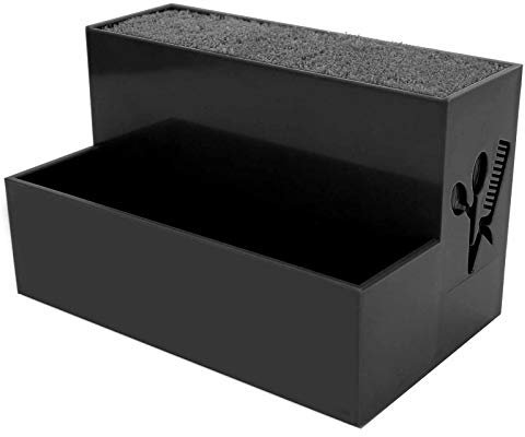 Soporte para Tijeras de peluquería, Caja de Almacenamiento de Doble Capa, Material ABS, Organizador de Herramientas para peluquería y Belleza