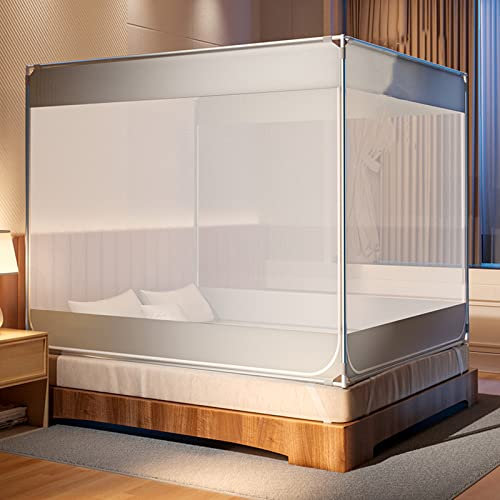 LLPEIJIE026 Zanzariere Pieghevole,Zanzariera da Viaggio Portatile,Antizanzare/Anticaduta,Leggero e Traspirante,Zanzariera Letto per Campeggio da Viaggio Casa Esterna (W200*L220*H170cm)