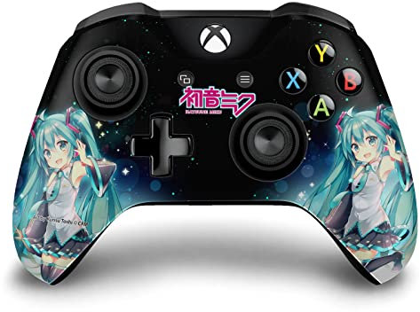 Head Case Designs Offizielle Hatsune Miku Nachthimmel Grafiken Vinyl Haut Gaming Aufkleber Abziehbild Abdeckung kompatibel mit Xbox One S/X Controller