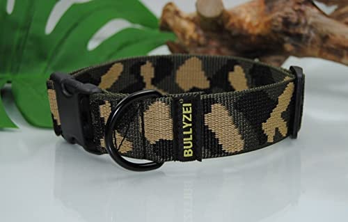 Halsband Nylon 4cm breit, Gr.M-L Tarn (P)