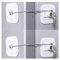 Batto Refrigerador, mini refrigerador con llave para adultos, para refrigerador, puerta de armario (blanco, 2 unidades)