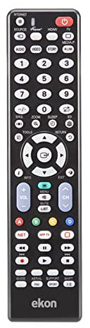 Ekon telecomando per TV Samsung, infrarossi, tasto per app, per TV HD, LED, LCD Samsung