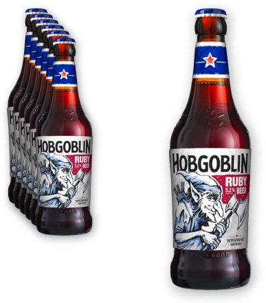 6 x Wychwood Hobgoblin Ruby Beer 0,5l- Das legendäre Bier der Wychwood Brauerei mit 5,2% Vol.