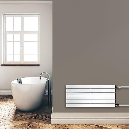 Paneelheizkörper Heizkörper Badheizkörper horizontal 450 x 1000 seitlicher Anschluss (502 Watt nach EN442)