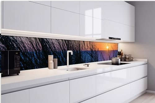 Dimex Küchenrückwand Folie Selbstklebend Sonnenuntergang AM Meer 420 x 60 cm | Klebefolie - Dekofolie - Spritzschutz für Küche | Made in EU