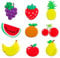 9pcs Waterproof PVC Refrigerator Magnet Stickers, Fruit Shaped Refrigerator Magnets Screen Door Saver Fridge Magnetic 3D Magnets Cute Fruit Design Strong Hold for Photos Notes & Decorations