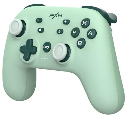 PXN P50L Wireless Switch Controller for Switch/Lite/OLED/PC, Switch Controller with APP, Turbo, Macro, 6-Axis Gyro, Vibration, Wake-up Function-Grün