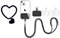 QZLSAYSL Cordino Telefono，4 Pezzi Cordino Universale Per Cellulare Cordino Per Telefono Da Collo Crossbody Cordino Regolabile In Nylon Per Cellulare Patch (ferroso)