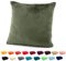 heimtexland ® Flanell Kuschel Kissen Super Soft Dekokissen Plüsch Typ380 Kissenhülle Oliv 40x40 cm