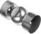 Housoutil Stainless Steel Handrail Bannister Stair Hand Rail Stair Handrail Accessories Handrail Pipe Connectors Diameter 45mm Universal Joint